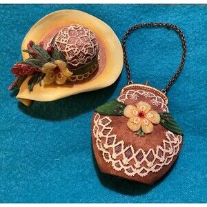 Willow Hall Age Of Elegance "The Duchess" Hat & Matching Purse Collectible